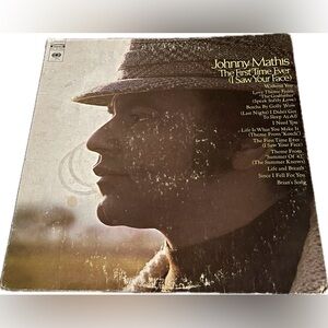 💙 Johnny Mathis The First Time Ever Vinyl Album
